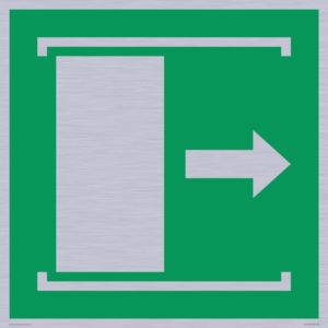 E033 safe condition door slides right to open